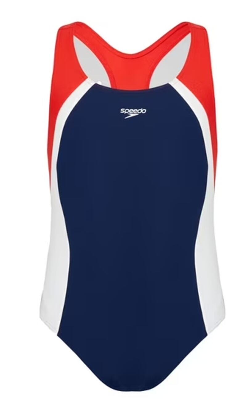 Speedo Girls Solid Spilced Colorblock One Piece Size XXS, XS, or S